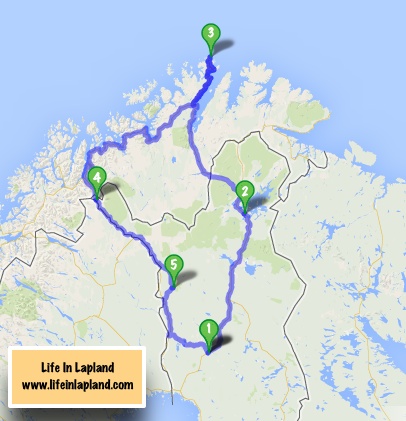 Lapland summer travel routes / www.lifeinlapland.com