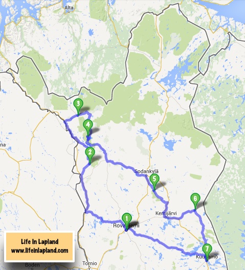 Lapland summer travel routes / www.lifeinlapland.com