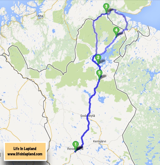 Lapland summer travel routes / www.lifeinlapland.com