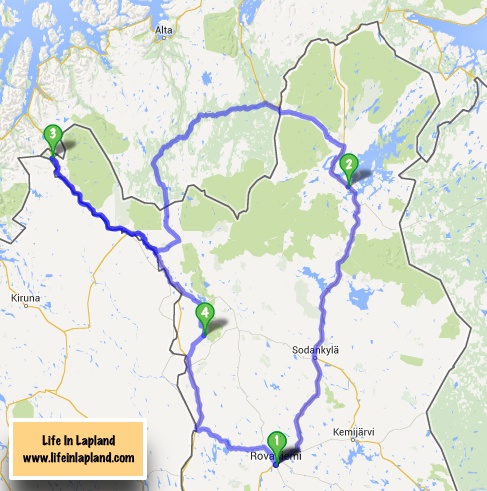 Lapland summer travel routes / www.lifeinlapland.com