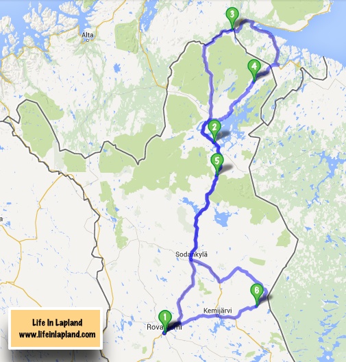 Lapland summer travel routes / www.lifeinlapland.com